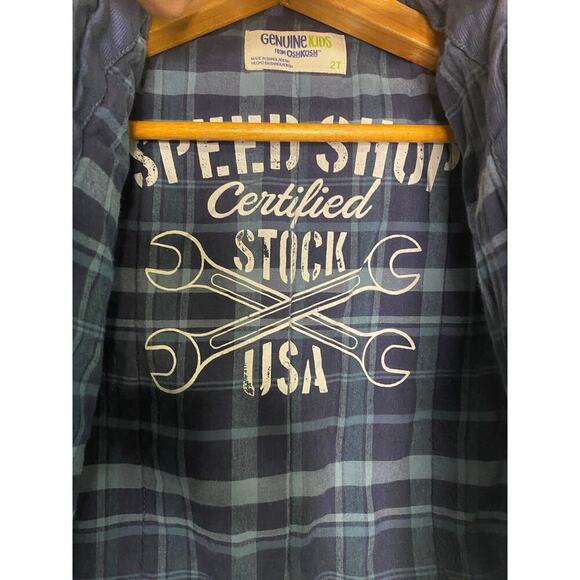 Oshkosh Boys Blue Winter Coat Canvas Size 2T Kids Jacket Chore Coat - Picture 9 of 12